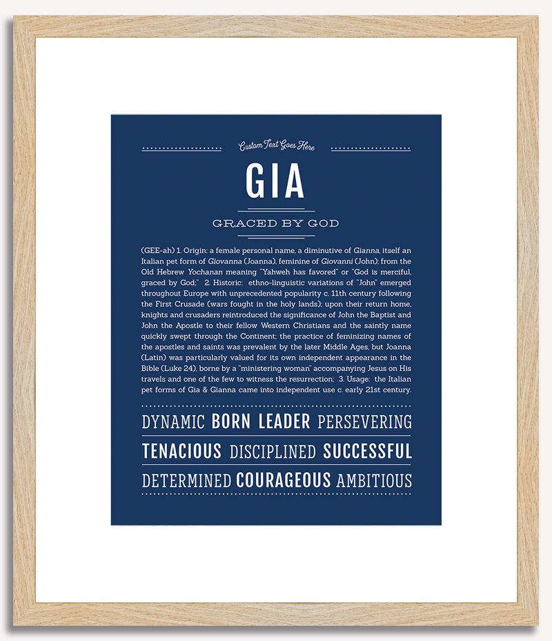 Gia | Name Art Print