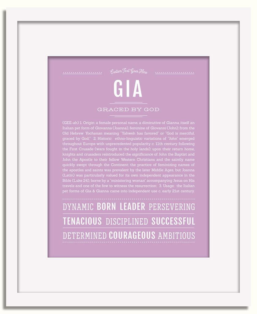 Frame Options | Lilac | White Frame, Matted