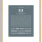 Gia | Name Art Print