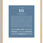 Gia | Name Art Print