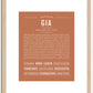 Gia | Name Art Print