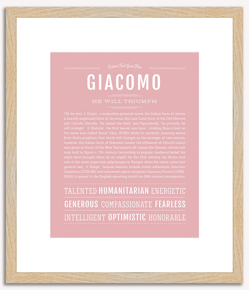 Giacomo | Name Art Print