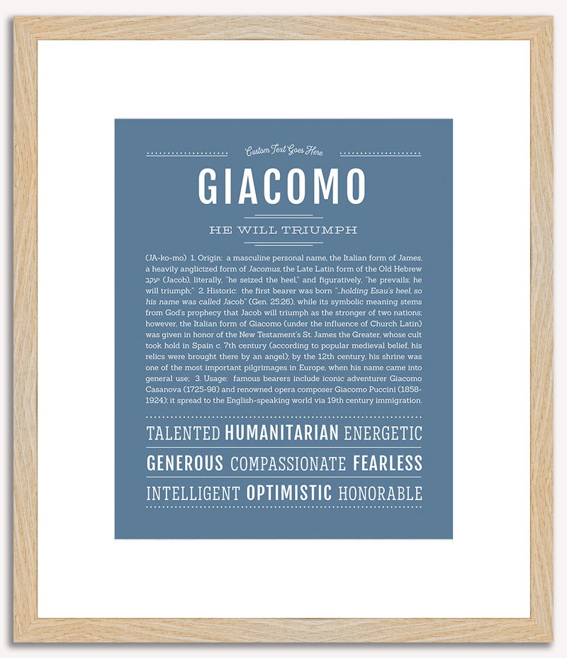 Giacomo | Name Art Print