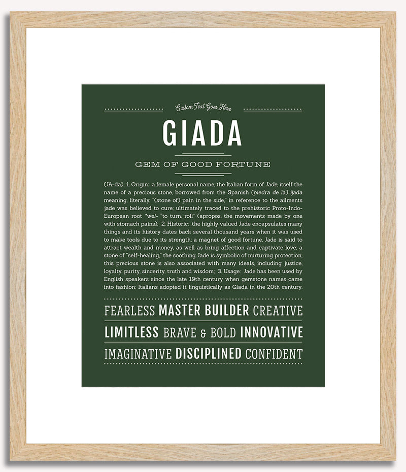 Giada | Name Art Print