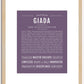 Giada | Name Art Print