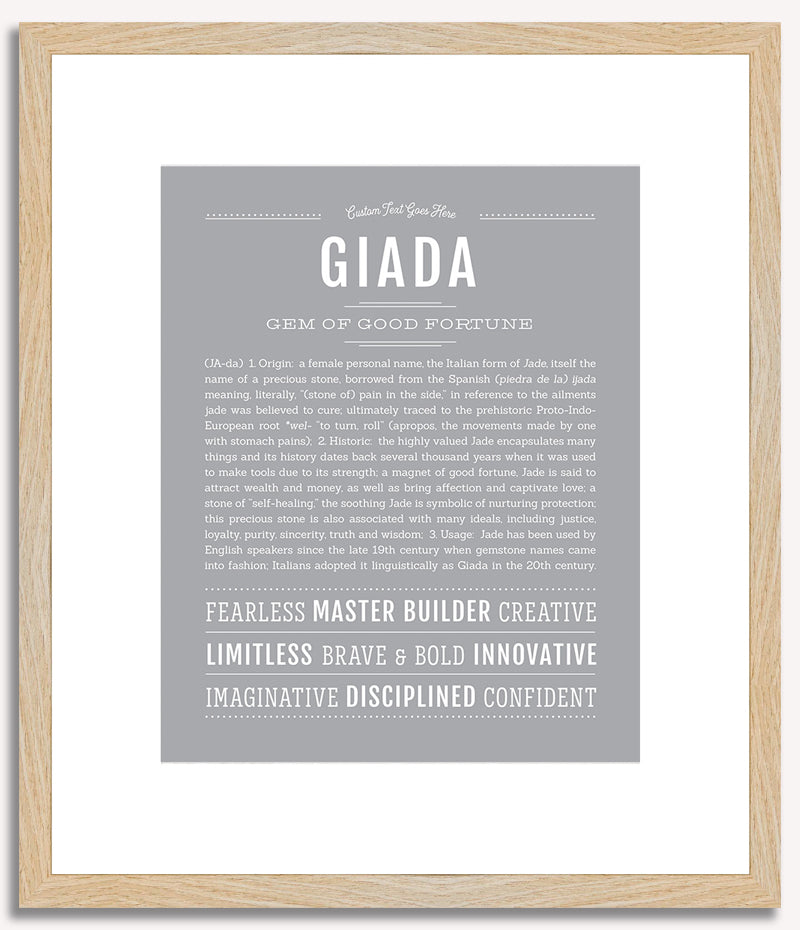 Giada | Name Art Print