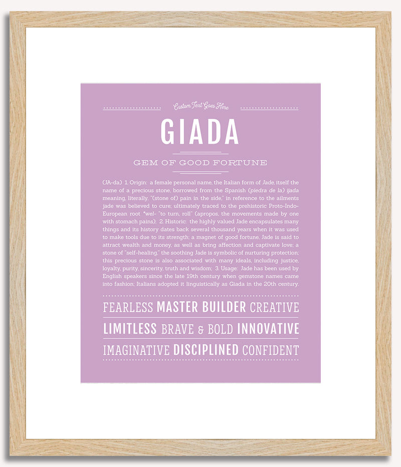 Giada | Name Art Print