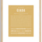 Giada | Name Art Print