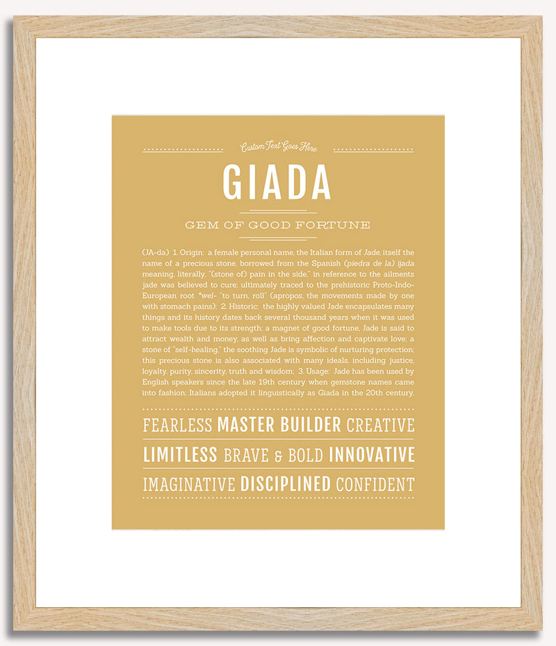 Giada | Name Art Print