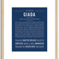 Giada | Name Art Print