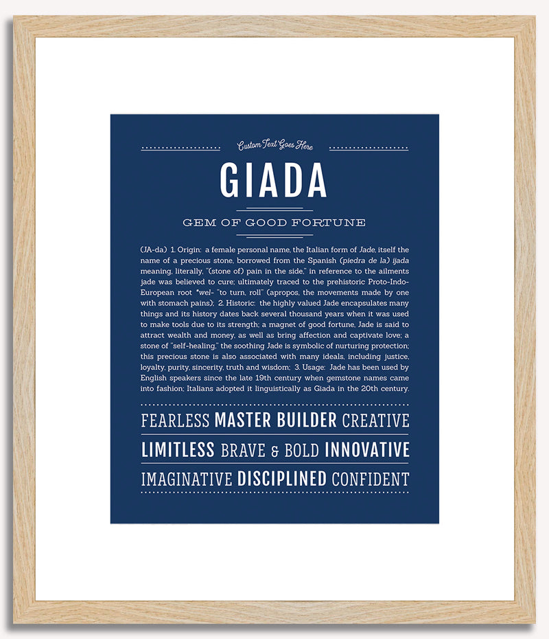 Giada | Name Art Print