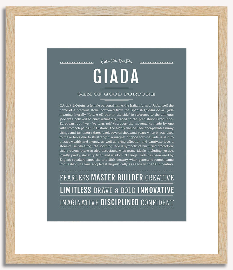 Giada | Name Art Print