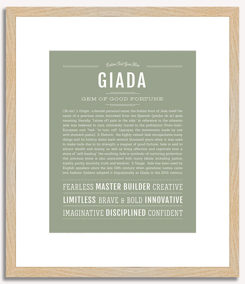 Giada | Name Art Print