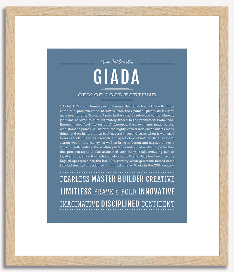 Giada | Name Art Print