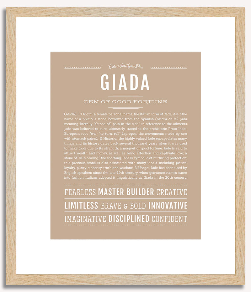 Giada | Name Art Print