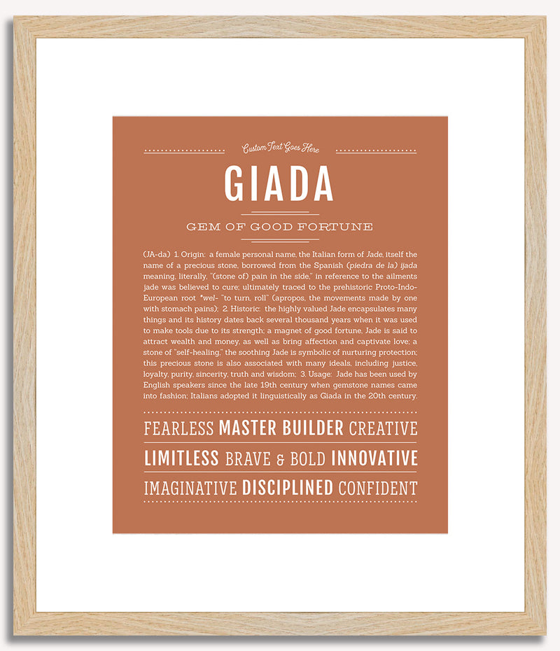 Giada | Name Art Print