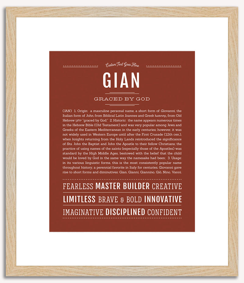 Gian | Name Art Print