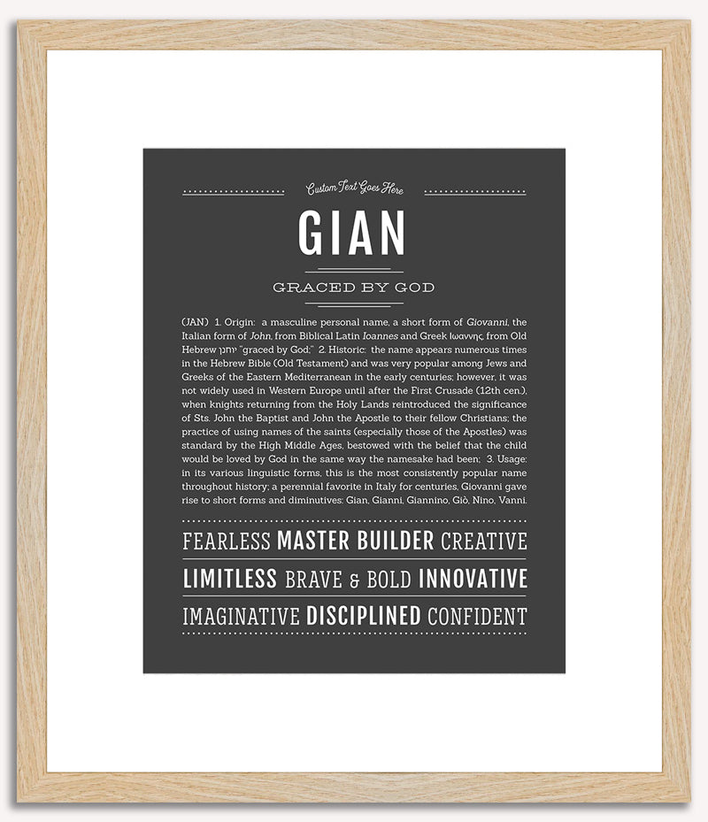 Gian | Name Art Print