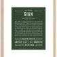 Gian | Name Art Print