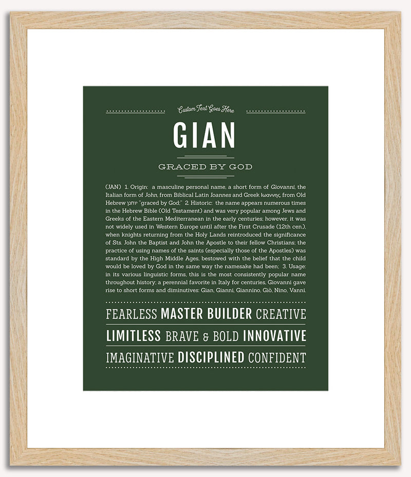 Gian | Name Art Print