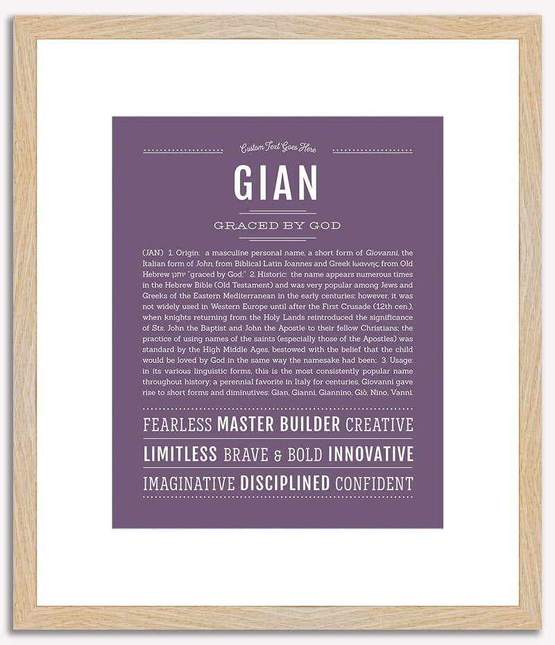 Gian | Name Art Print