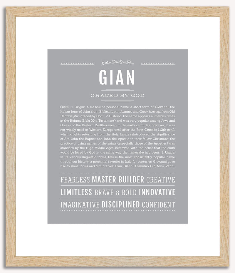 Gian | Name Art Print