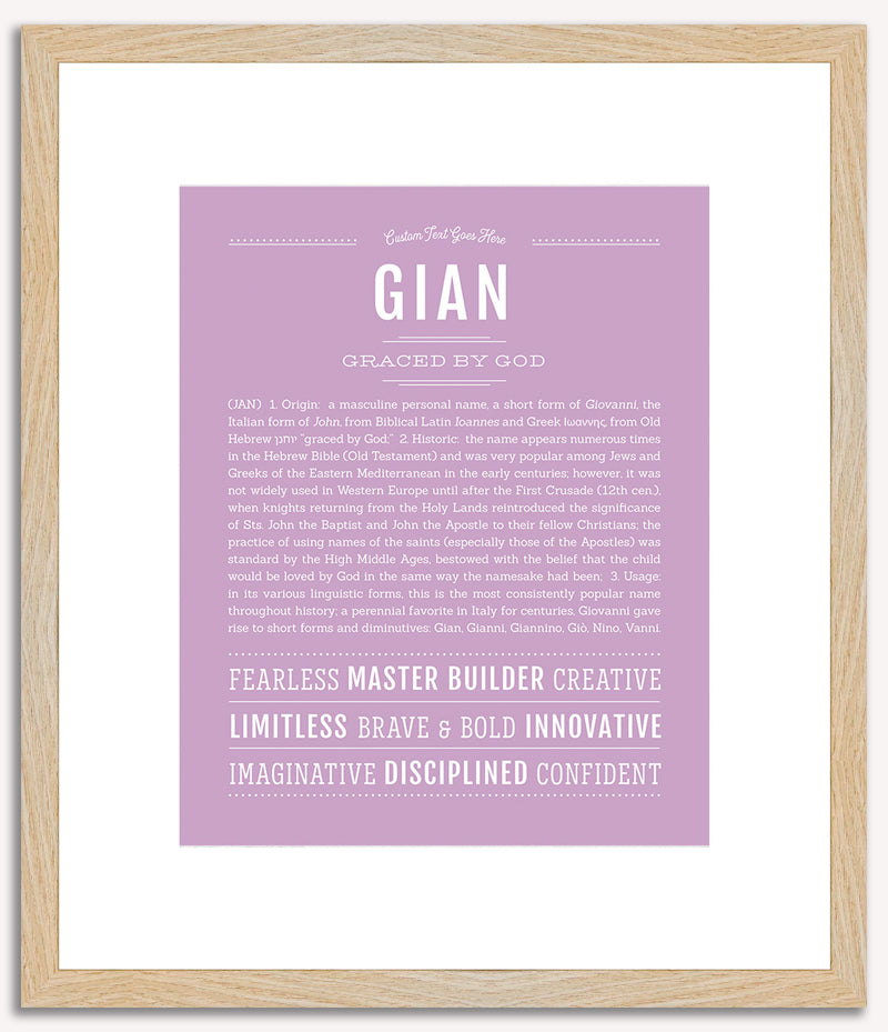 Gian | Name Art Print