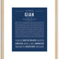 Gian | Name Art Print