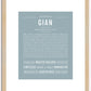 Gian | Name Art Print