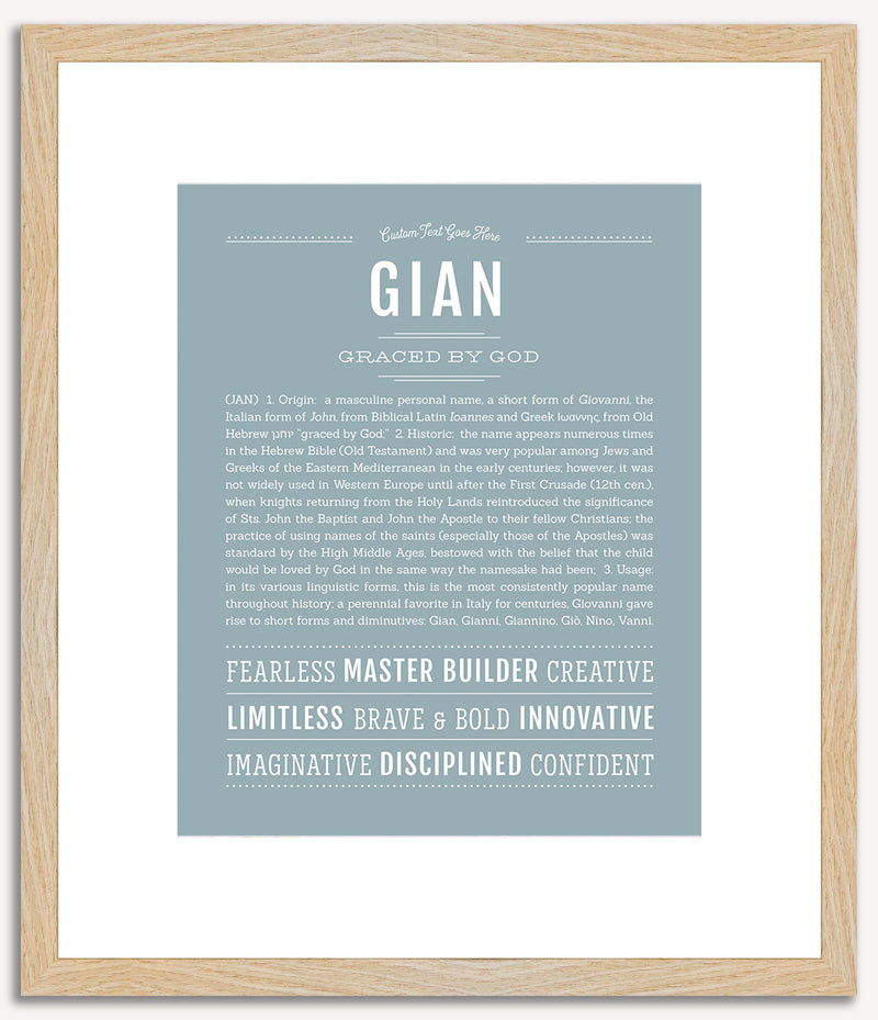 Gian | Name Art Print