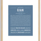 Gian | Name Art Print