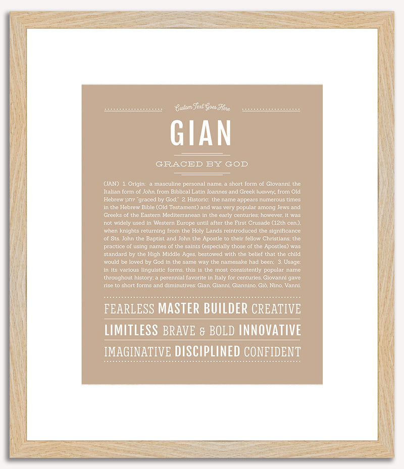 Gian | Name Art Print