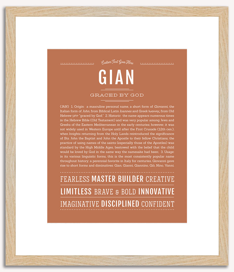 Gian | Name Art Print