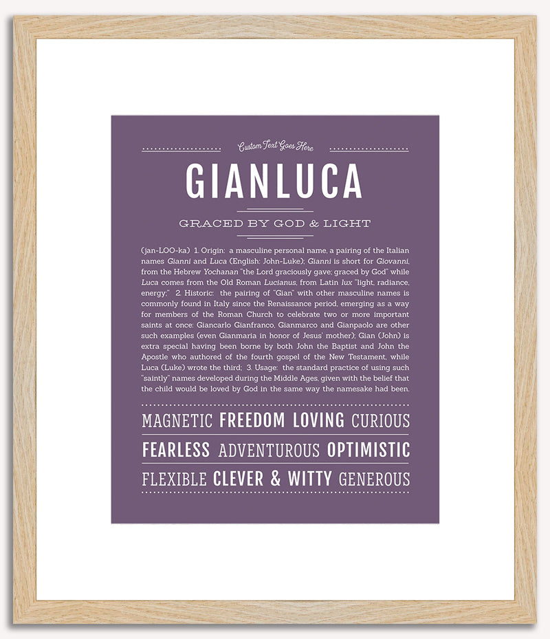 Gianluca | Name Art Print