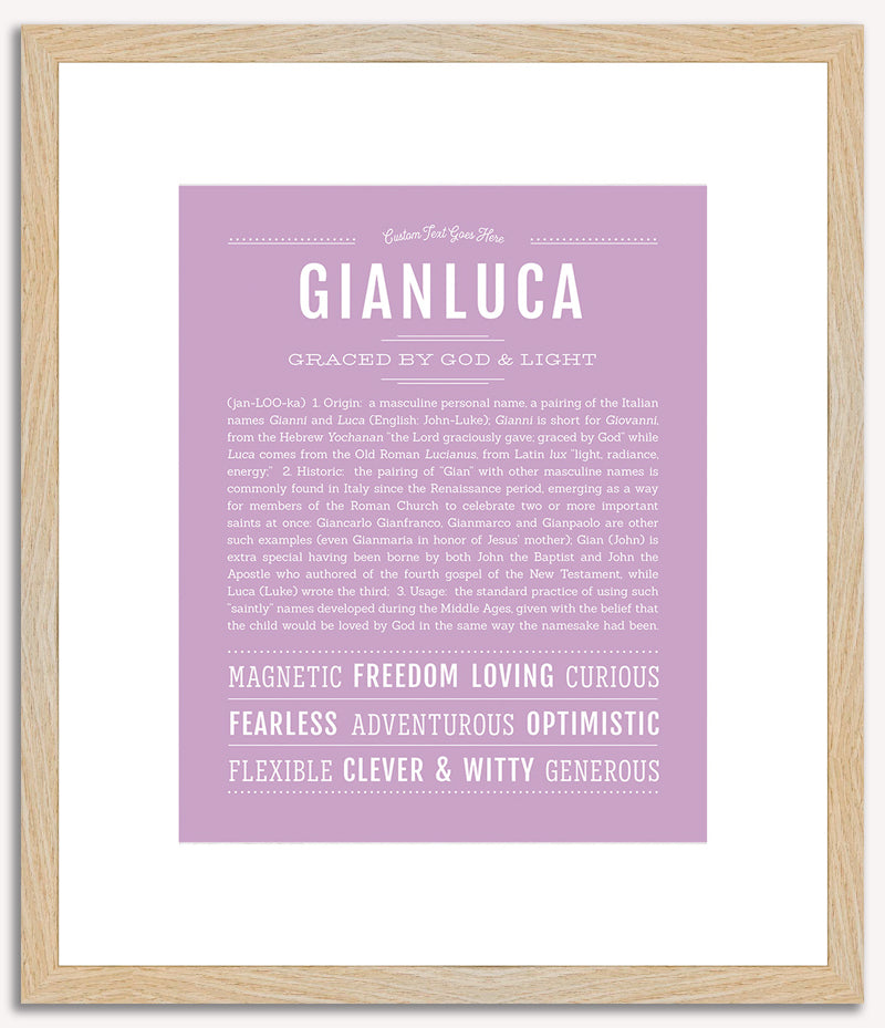 Gianluca | Name Art Print