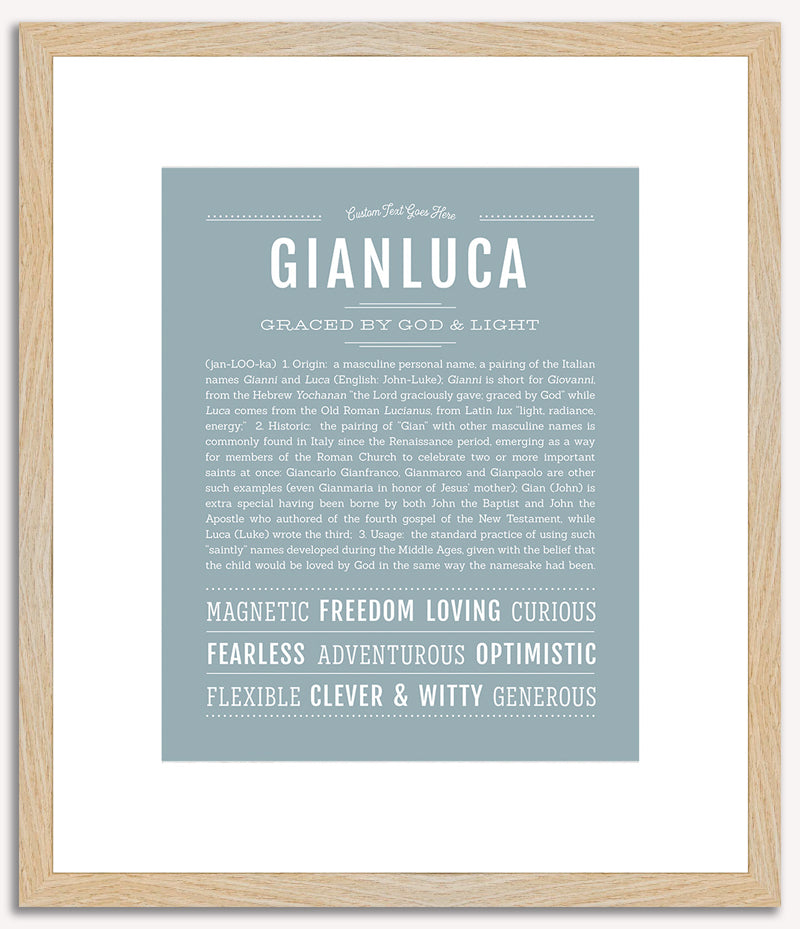 Gianluca | Name Art Print