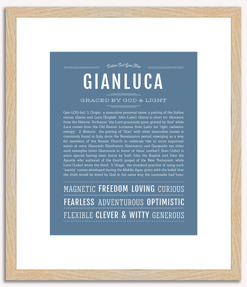 Gianluca | Name Art Print