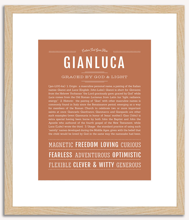 Gianluca | Name Art Print