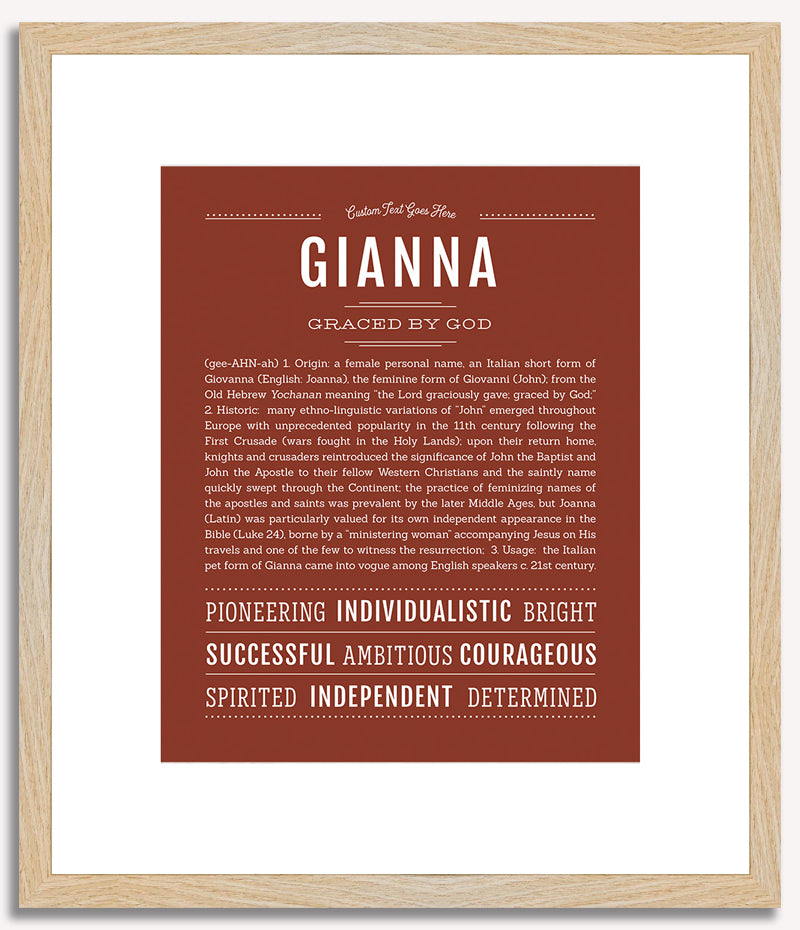 Gianna | Name Art Print