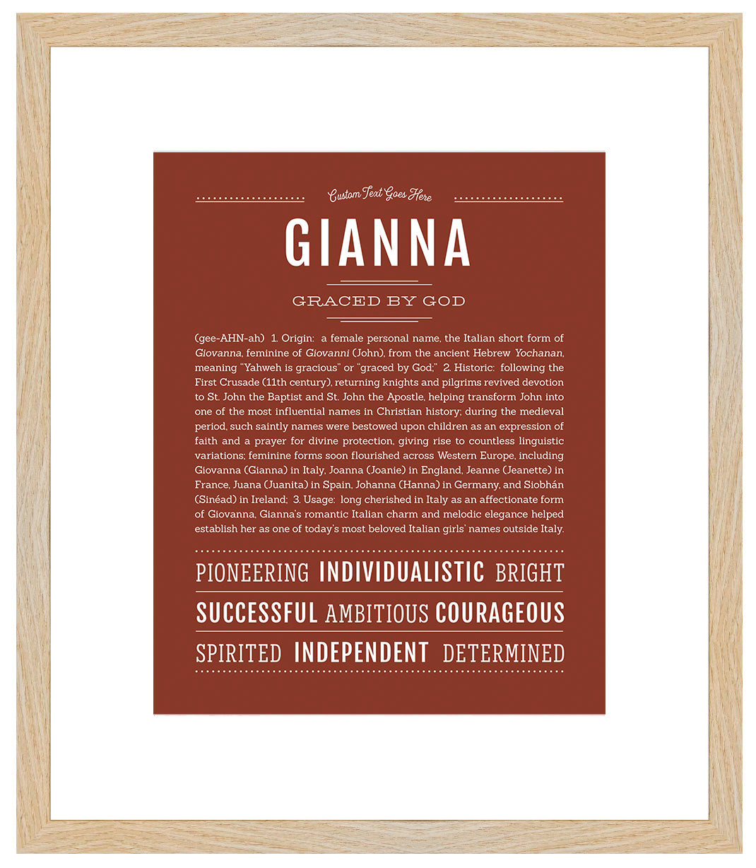 Gianna | Name Art Print