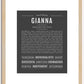 Gianna | Name Art Print