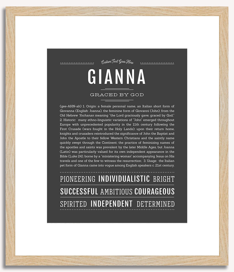 Gianna | Name Art Print