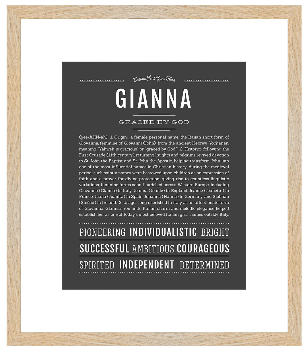 Gianna | Name Art Print