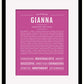 Frame Options | Dark Pink | Maple Frame, Matted