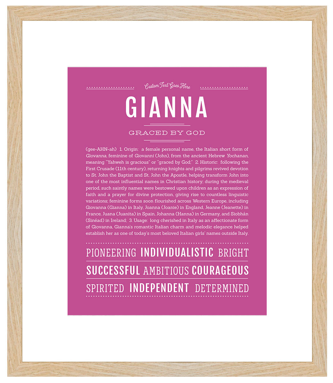 Gianna | Name Art Print
