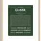 Gianna | Name Art Print