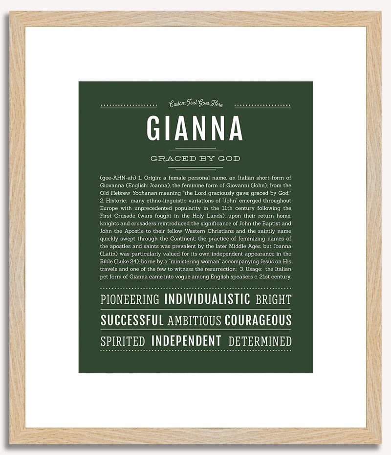 Gianna | Name Art Print