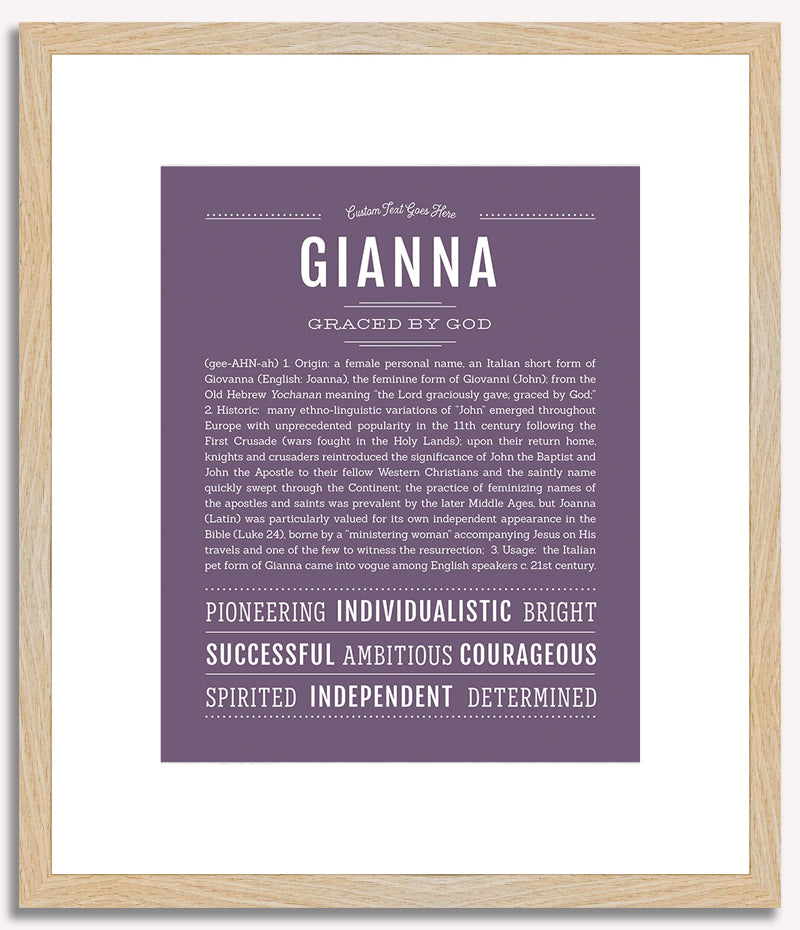 Gianna | Name Art Print