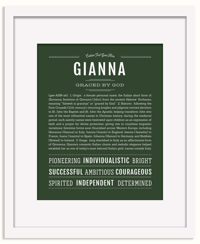 Frame Options | Deep Forest | Black Frame, Matted