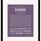 Frame Options | Deep Purple | Maple Frame, Matted